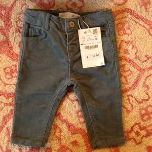 NWT blue/green Zara cords